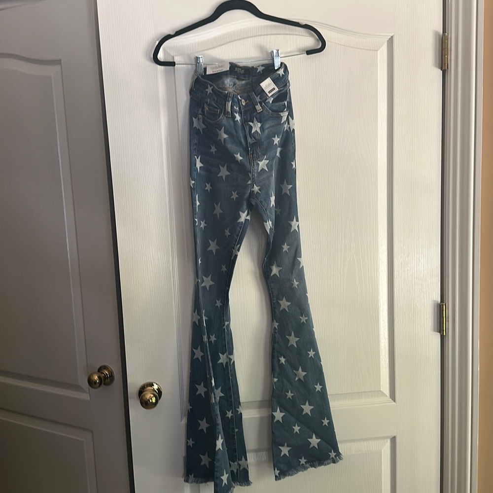 Judy Blue Star denim flare jeans